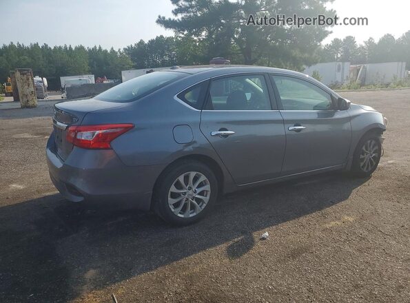 3N1AB7AP4KY444383 2019 NISSAN SENTRA Gray Trasero derecho
