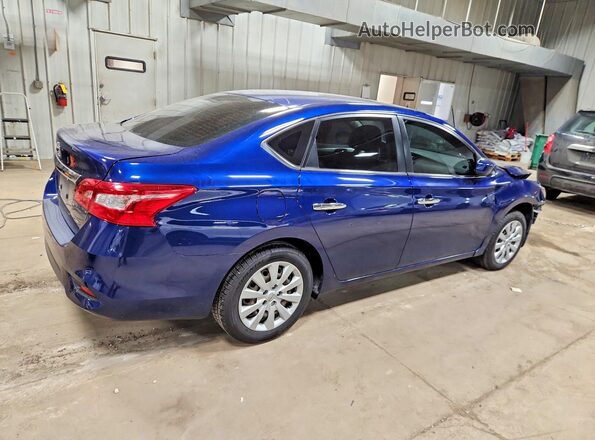 3N1AB7AP4KY444643 2019 NISSAN SENTRA Blue Tył prawy