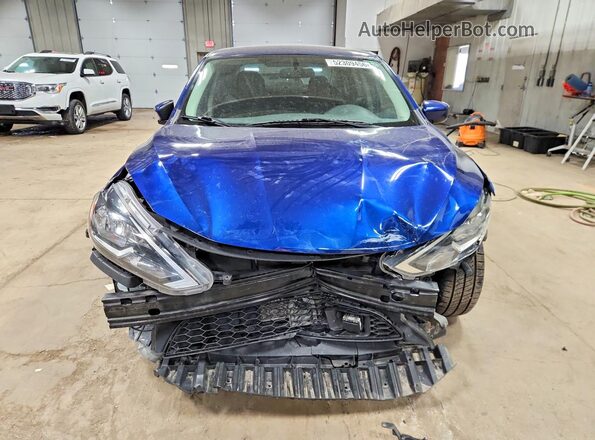 3N1AB7AP4KY444643 2019 NISSAN SENTRA Blue Widok z przodu