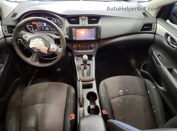 3N1AB7AP4KY444643 2019 NISSAN SENTRA Blue Widok deski rozdzielczej
