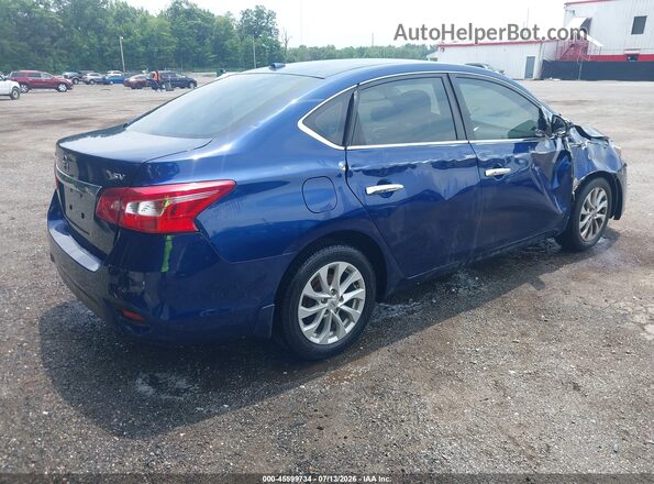 3N1AB7AP4KY455481 2019 NISSAN SENTRA Blue Trasero derecho