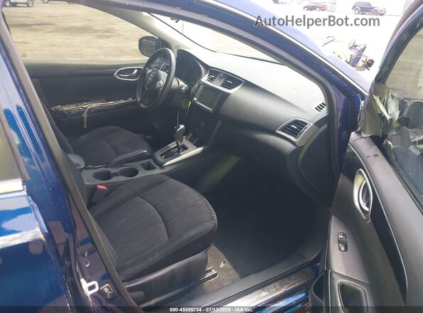 3N1AB7AP4KY455481 2019 NISSAN SENTRA Blue Vista interior delantera