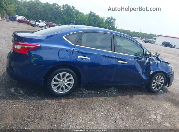 3N1AB7AP4KY455481 2019 NISSAN SENTRA Blue Vista interior trasera