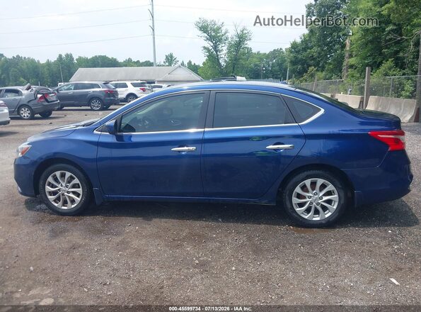 3N1AB7AP4KY455481 2019 NISSAN SENTRA Blue Vista interior de 360 grados