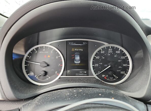 3N1AB7AP5GL661266 2016 NISSAN SENTRA Белый Вид щитка приборов