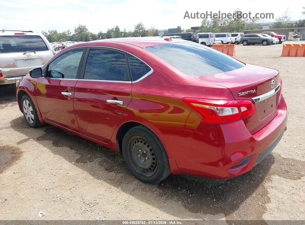 3N1AB7AP5GL670632 2016 NISSAN SENTRA Red Trasero izquierdo