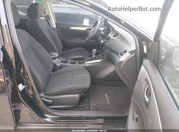 3N1AB7AP5GL679363 2016 NISSAN SENTRA Black წინა სალონის ხედი
