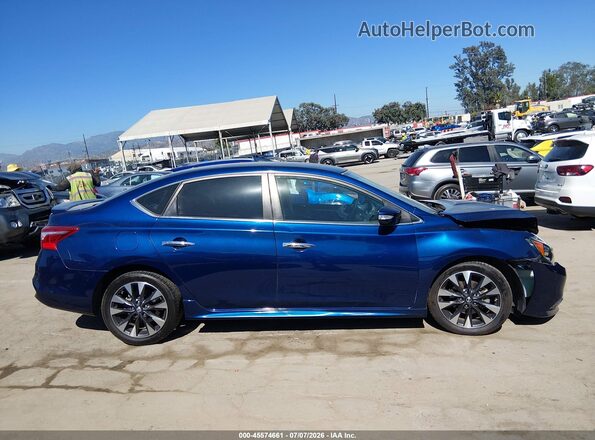 3N1AB7AP5GY253367 2016 NISSAN SENTRA Blue Widok wnętrza z tyłu