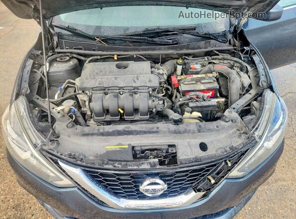 3N1AB7AP5GY253854 2016 NISSAN SENTRA Синий Вид задней части салона