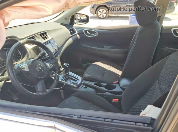 3N1AB7AP5GY255233 2016 NISSAN SENTRA Silver Widok wnętrza z przodu