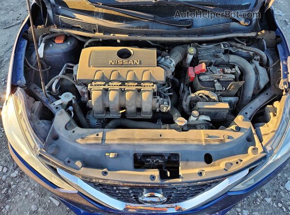 3N1AB7AP5GY306360 2016 NISSAN SENTRA Blue Widok wnętrza z tyłu