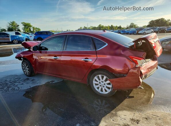 3N1AB7AP5HL651791 2017 NISSAN SENTRA Red უკანა მარცხენა
