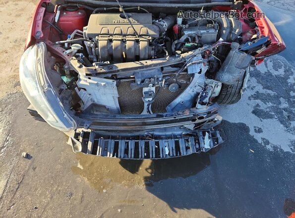 3N1AB7AP5HL651791 2017 NISSAN SENTRA Red უკანა სალონის ხედი