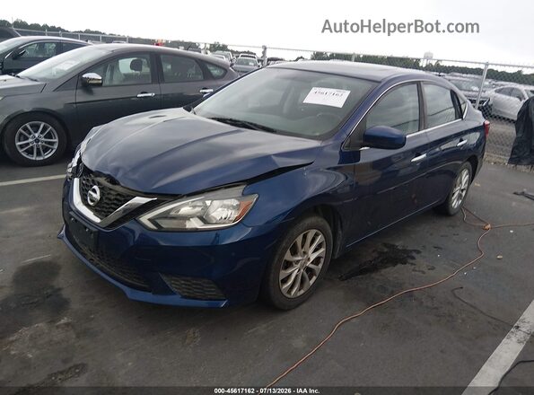 3N1AB7AP5HY203151 2017 NISSAN SENTRA Blue Передня ліва чверть
