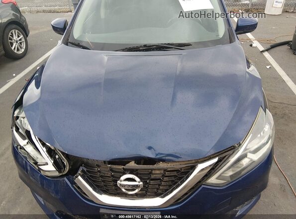 3N1AB7AP5HY203151 2017 NISSAN SENTRA Blue Вид щитка приладів