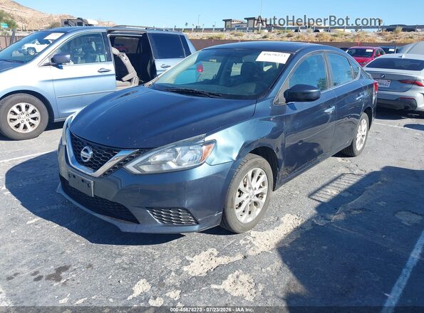 3N1AB7AP5HY220807 2017 NISSAN SENTRA Blue Przód lewy