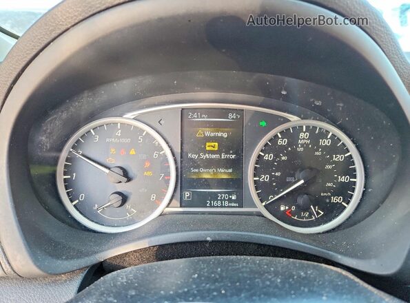 3N1AB7AP5HY243603 2017 NISSAN SENTRA White Вид щитка приладів
