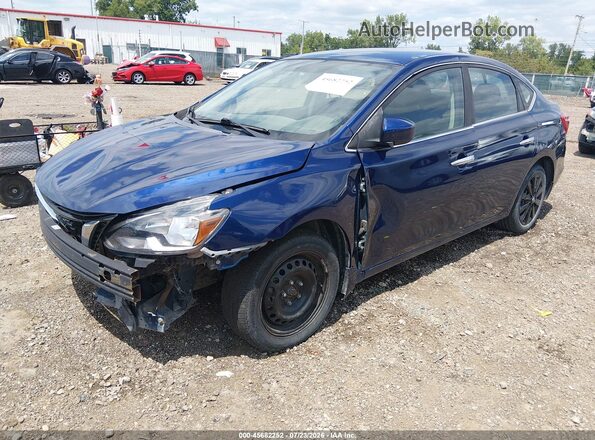 3N1AB7AP5HY245951 2017 NISSAN SENTRA Синий Передняя левая четверть