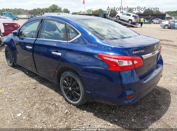 3N1AB7AP5HY245951 2017 NISSAN SENTRA Синий Задняя левая четверть
