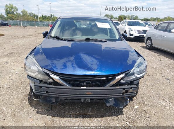 3N1AB7AP5HY245951 2017 NISSAN SENTRA Синий Вид щитка приборов