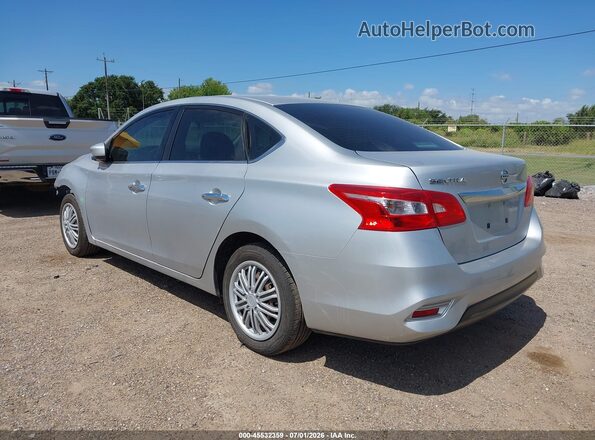 3N1AB7AP5HY272003 2017 NISSAN SENTRA Серебряный Задняя левая четверть