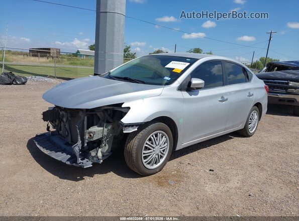 3N1AB7AP5HY272003 2017 NISSAN SENTRA Серебряный Передняя левая четверть