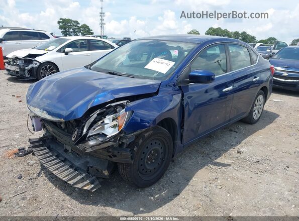 3N1AB7AP5HY303301 2017 NISSAN SENTRA Dark Blue Передняя левая четверть