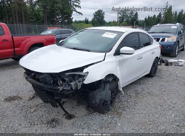 3N1AB7AP5HY329302 2017 NISSAN SENTRA Белый Передняя левая четверть