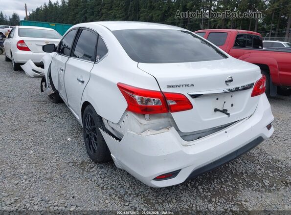 3N1AB7AP5HY329302 2017 NISSAN SENTRA Белый Задняя левая четверть