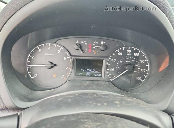 3N1AB7AP5HY350179 2017 NISSAN SENTRA Black ხელსაწყოთა პანელის ხედი
