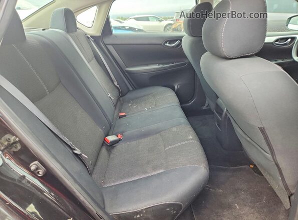 3N1AB7AP5HY350179 2017 NISSAN SENTRA Black უკანა სავარძლების ხედი