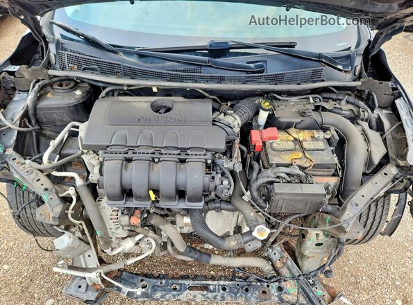 3N1AB7AP5HY350179 2017 NISSAN SENTRA Black უკანა სალონის ხედი
