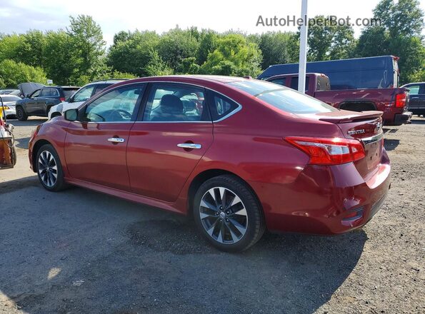 3N1AB7AP5HY393002 2017 NISSAN SENTRA Red Հետևի ձախ
