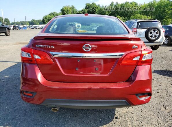 3N1AB7AP5HY393002 2017 NISSAN SENTRA Red Հետևի տեսք