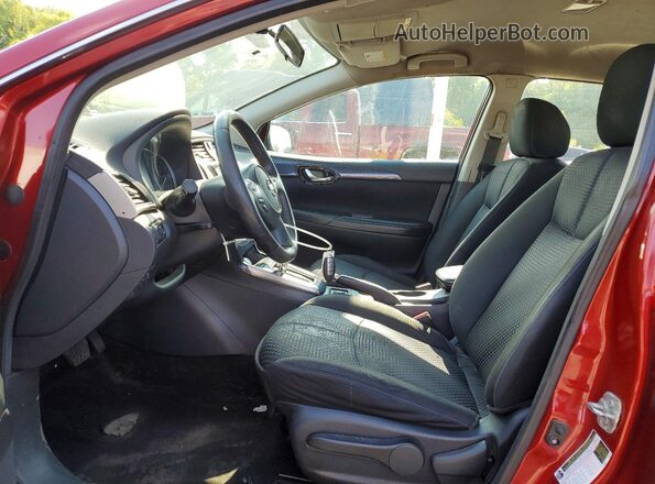 3N1AB7AP5HY393002 2017 NISSAN SENTRA Red Սալոնի դիմացի տեսք
