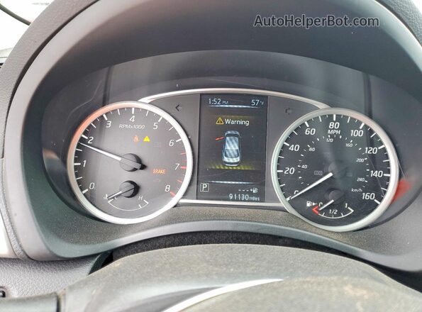 3N1AB7AP5HY400899 2017 NISSAN SENTRA Black ხელსაწყოთა პანელის ხედი