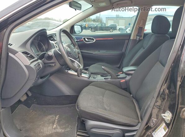3N1AB7AP5HY400899 2017 NISSAN SENTRA Black წინა სალონის ხედი