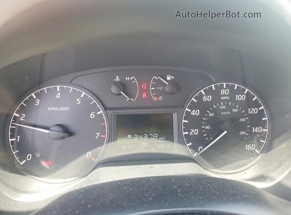 3N1AB7AP5HY407562 2017 NISSAN SENTRA Gray Widok zestawu wskaźników