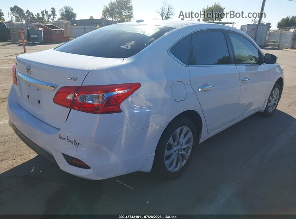 3N1AB7AP5JL622121 2018 NISSAN SENTRA Белый Задняя правая четверть