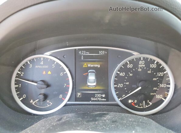 3N1AB7AP5JL640411 2018 NISSAN SENTRA Blue Вид щитка приладів