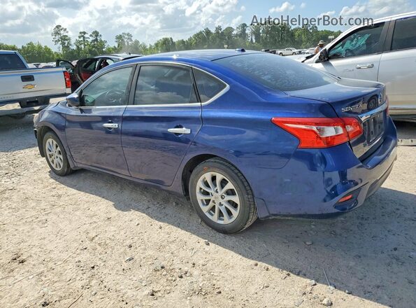 3N1AB7AP5JL640411 2018 NISSAN SENTRA Blue Задня ліва чверть