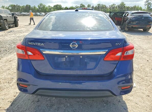 3N1AB7AP5JL640411 2018 NISSAN SENTRA Blue Вид ззаду