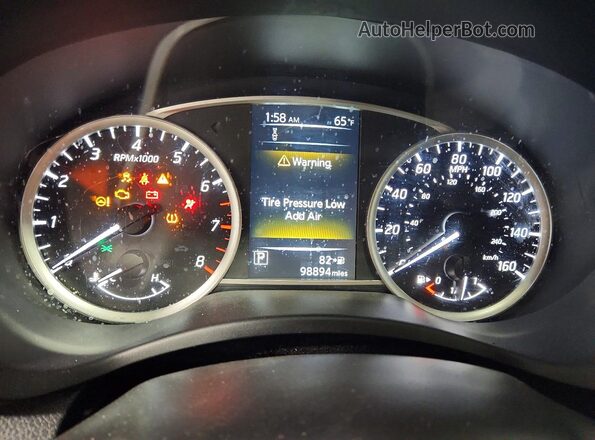 3N1AB7AP5JL658388 2018 NISSAN SENTRA Black Вид щитка приладів