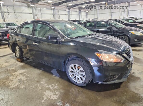 3N1AB7AP5JL658388 2018 NISSAN SENTRA Black Передня права чверть