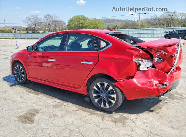 3N1AB7AP5JY206623 2018 NISSAN SENTRA Red Trasero izquierdo