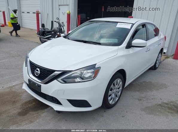 3N1AB7AP5JY224149 2018 NISSAN SENTRA Белый Передняя левая четверть