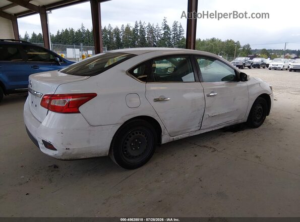 3N1AB7AP5JY294699 2018 NISSAN SENTRA Белый Задняя правая четверть