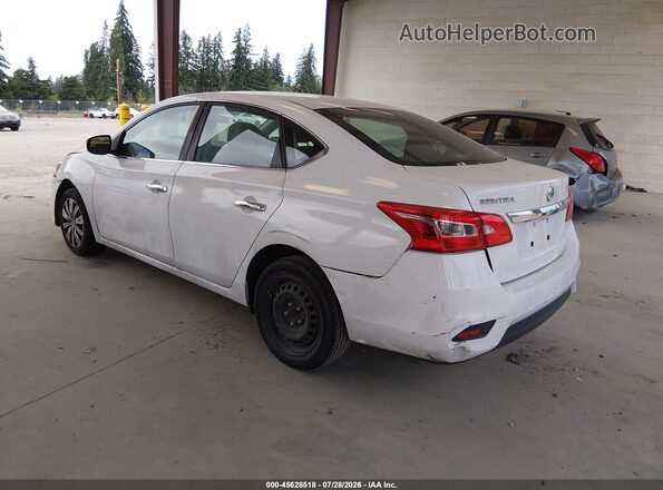 3N1AB7AP5JY294699 2018 NISSAN SENTRA Белый Задняя левая четверть