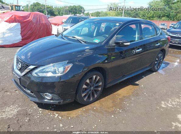 3N1AB7AP5JY297909 2018 NISSAN SENTRA Black Առջևի ձախ երեք քառորդ տեսարան