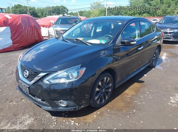 3N1AB7AP5JY297909 2018 NISSAN SENTRA Black Դիմացի տեսք